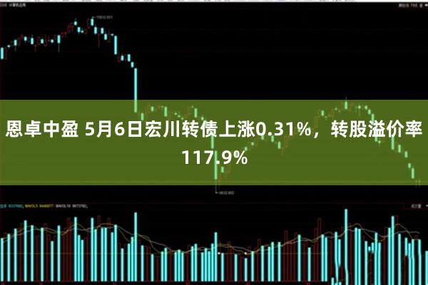 恩卓中盈 5月6日宏川转债上涨0.31%，转股溢价率117.9%