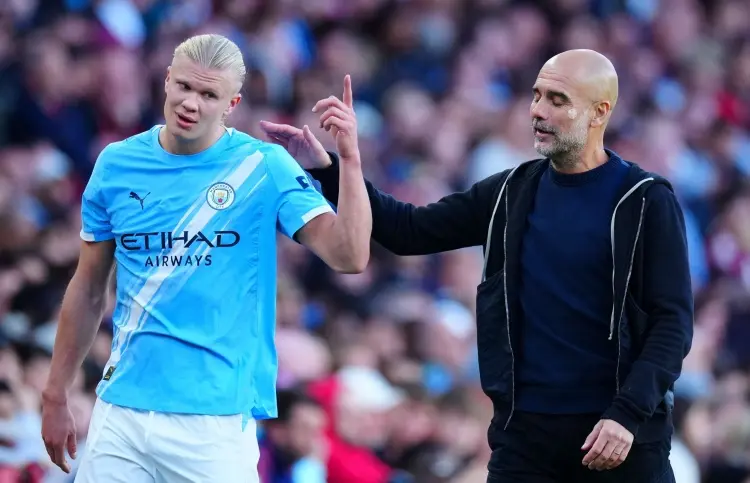 鼎冠策略 瓜迪奥拉：只看进球的话，哈兰德、C罗和梅西是一桌！